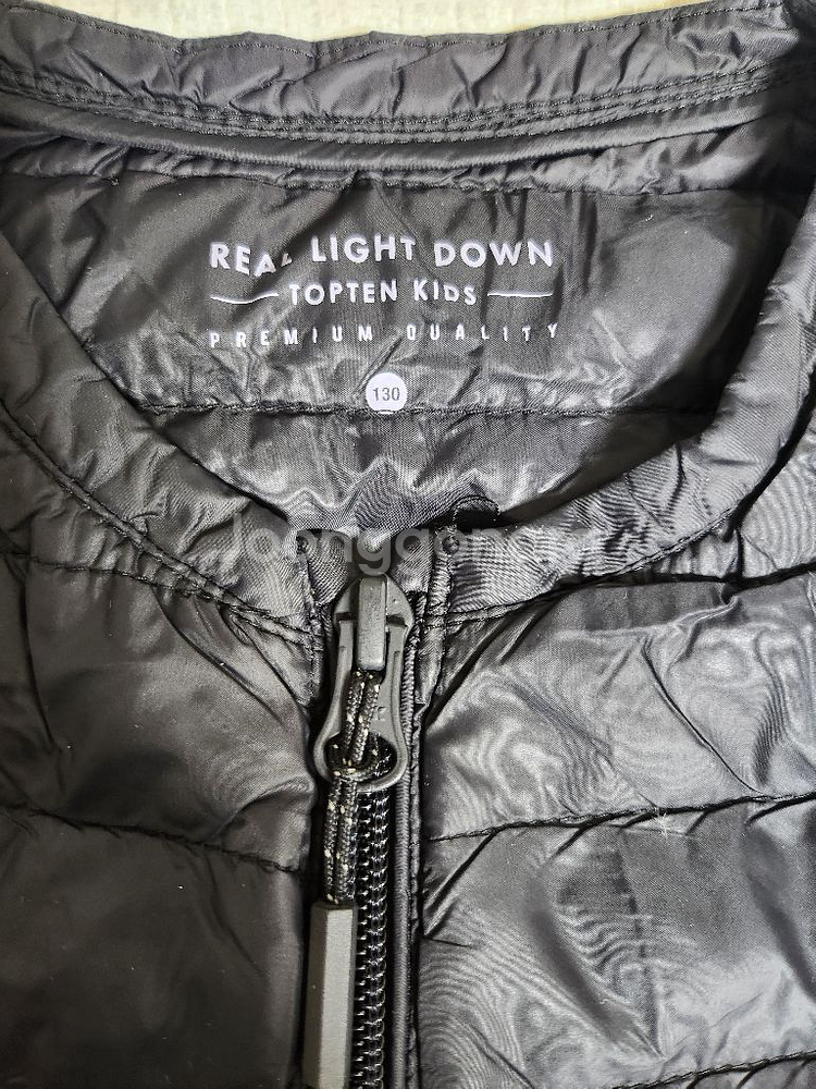 쌍둥이 130사이즈 탑텐 오리털패딩--1