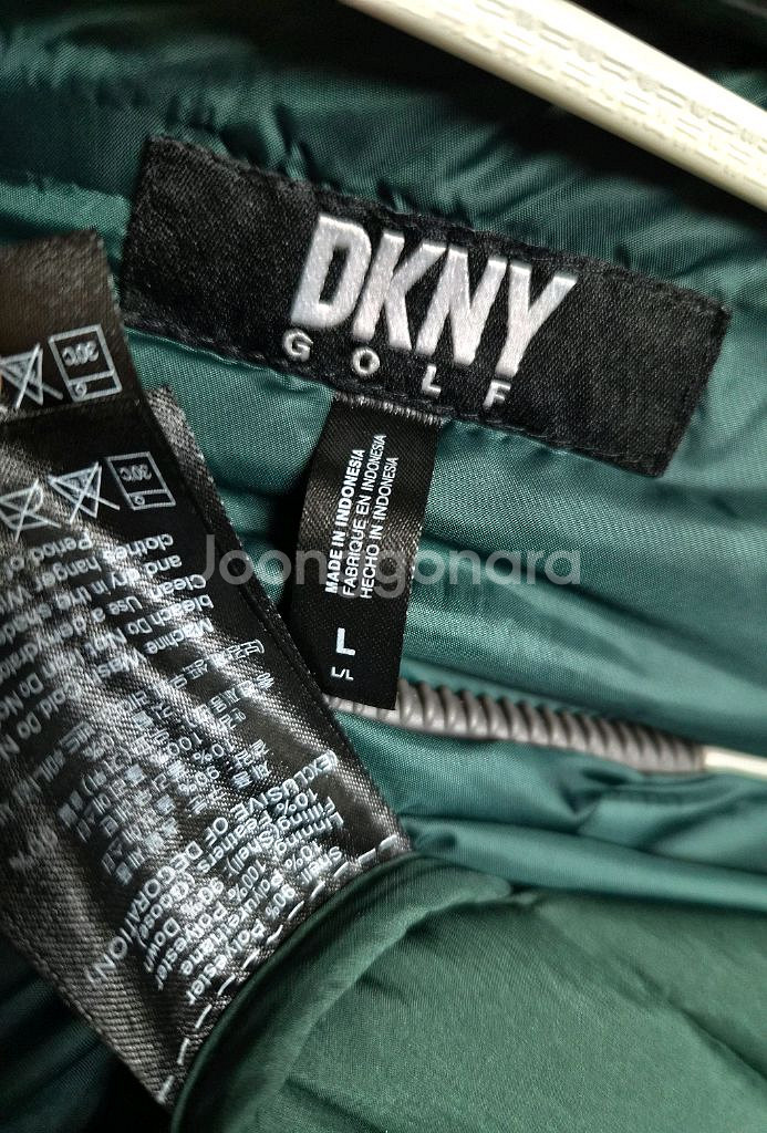미착용 L) DKNY GOLF 경량 구스다운패딩--8