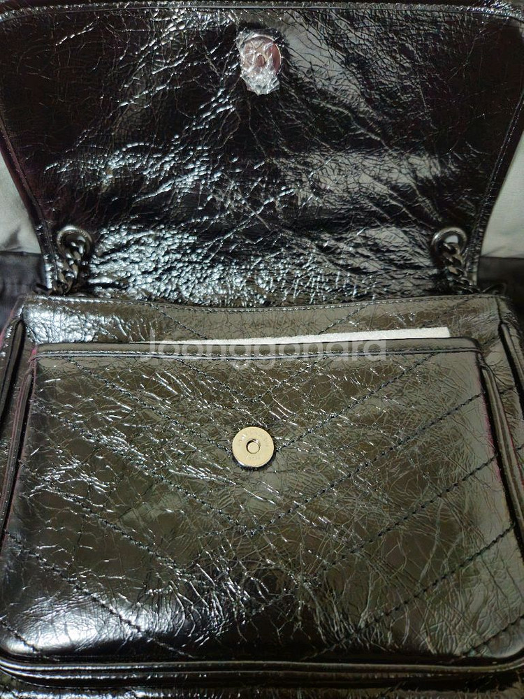 생로랑 니키백 블랙체인(가격내림)--6