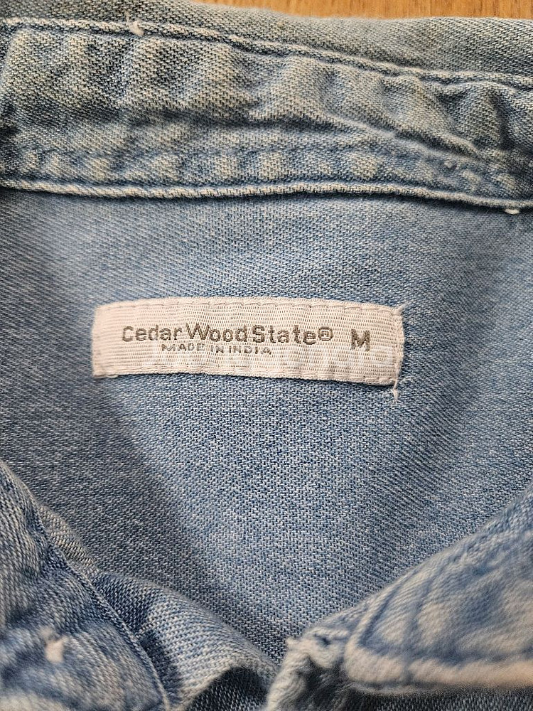 남성 데님 셔츠 (청셔츠) M사이즈--2