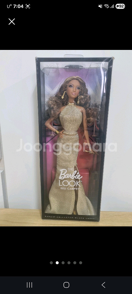 바비인형 블랙라벨 레드카펫--1