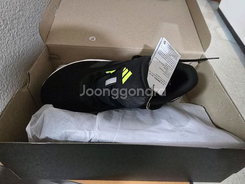 아디다스 검정 런닝화 갤럭시7 265mm--2