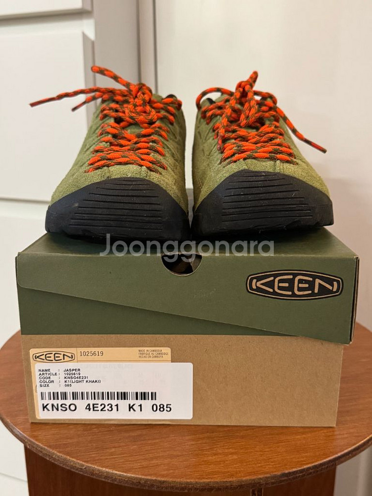 등산화 keen 킨재스퍼 라이트카키 우먼 255사이즈--0