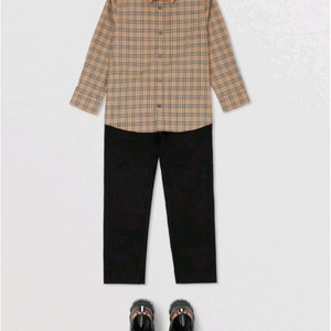 정품.뉴라벨.미착용) 10y.버버리키즈 긴팔남방