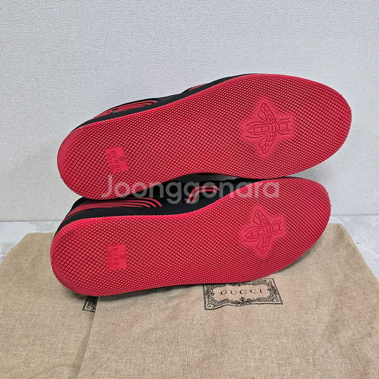 구찌 로고 스니커즈 신발 9사이즈 280 판매--5