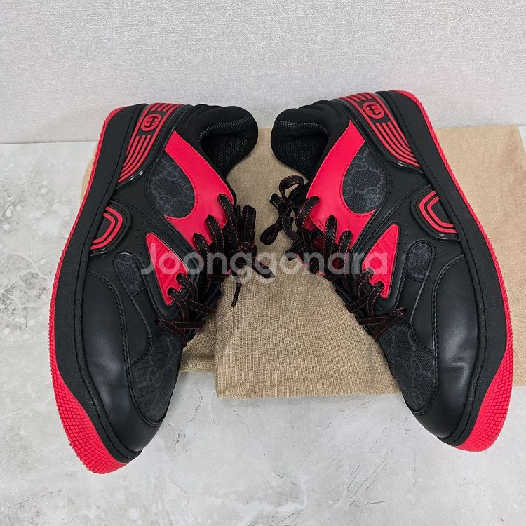 구찌 로고 스니커즈 신발 9사이즈 280 판매--3