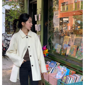 쏭라벨 메종알파카코트 크림 새상품