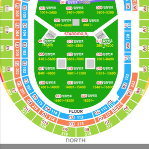 오아시스 티켓 스텐딩 교환구해요 B에서 A