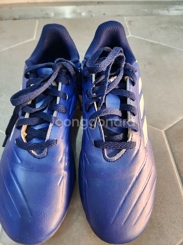 아디다스 축구화 컬러:블루 사이즈:230mm--0