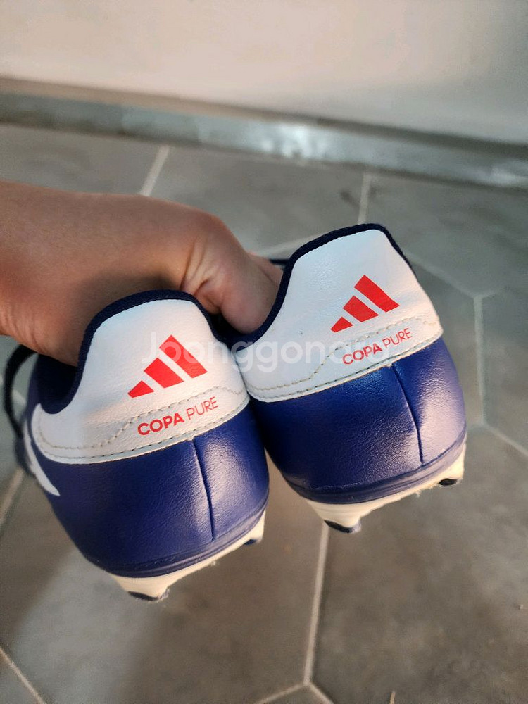 아디다스 축구화 컬러:블루 사이즈:230mm--2