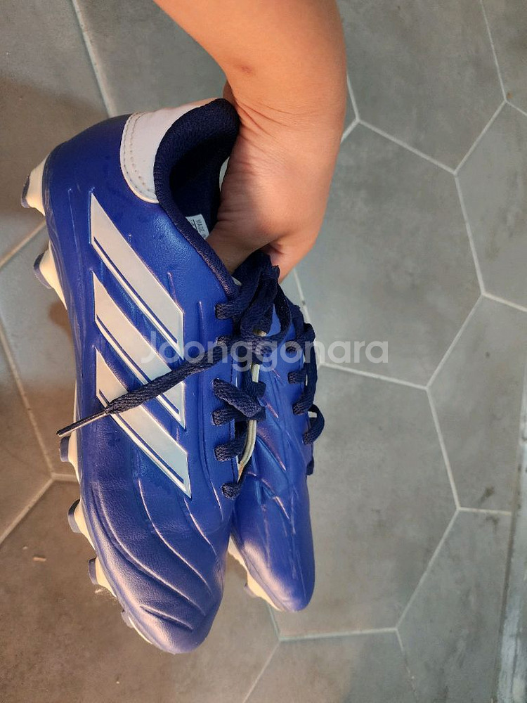 아디다스 축구화 컬러:블루 사이즈:230mm--5