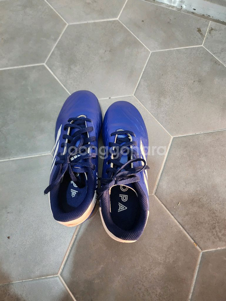 아디다스 축구화 컬러:블루 사이즈:230mm--4