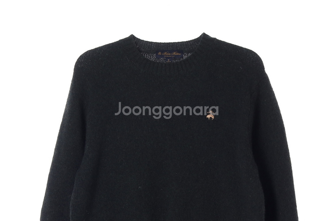 [M]브룩스브라더스 울100% 차콜 긴팔 니트 스웨터--1