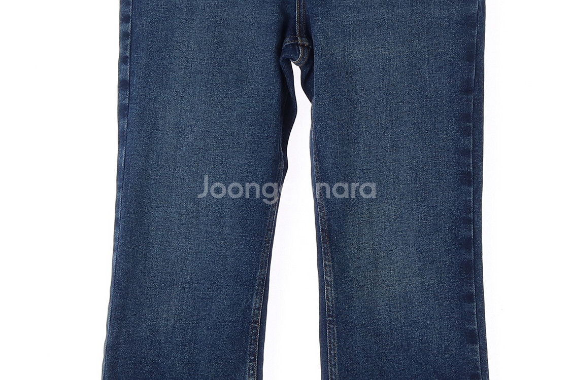 [M]자라 진청 워싱 컷아웃 W28 데님 진 청바지--2