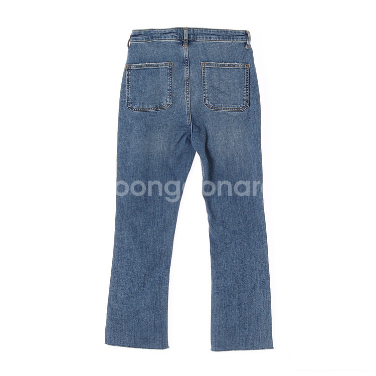 [M]자라 워싱 아웃포켓 컷아웃 데님 청바지--4