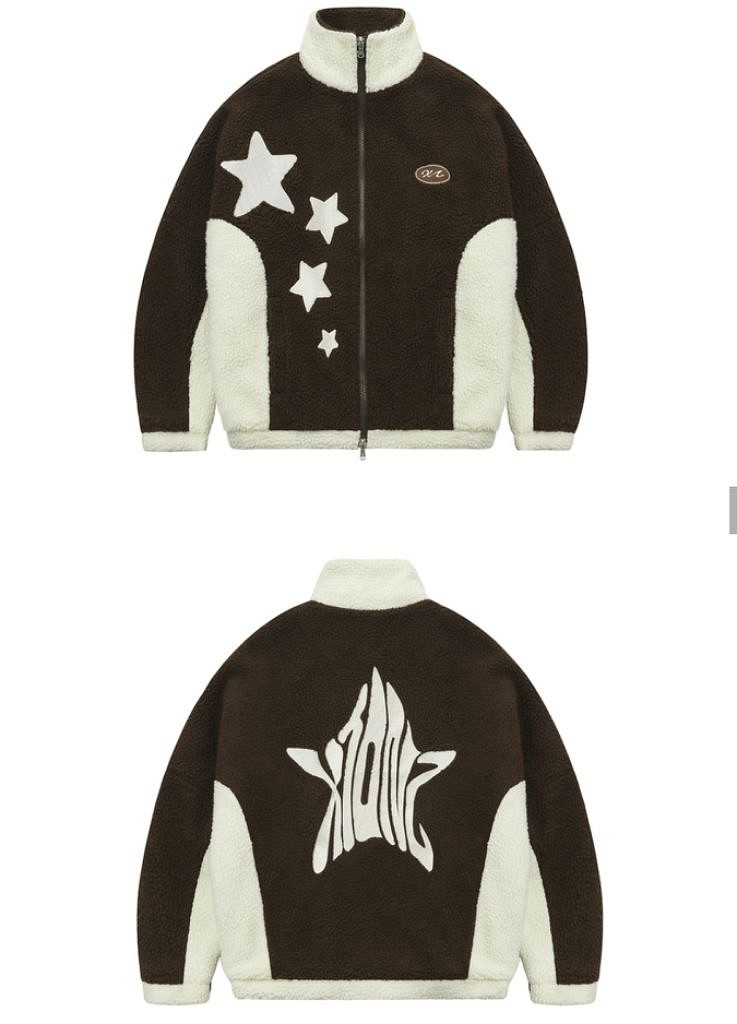 엑스톤즈 슈팅스타 플리스패딩자켓(뽀글이)(BROWN)--5