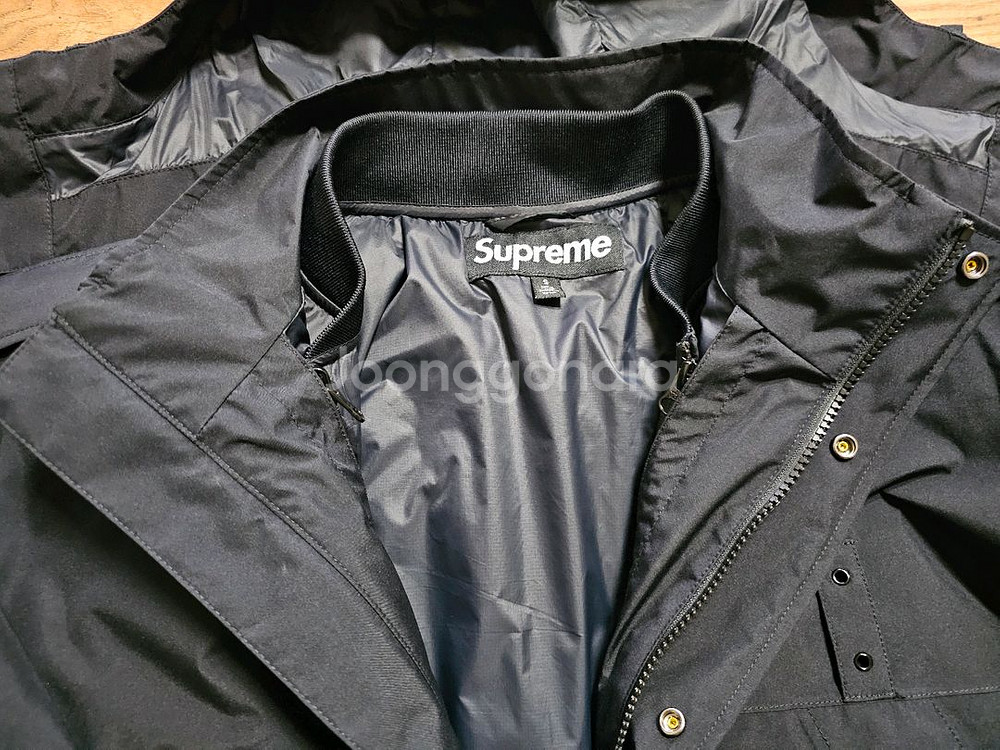 [S] 25SS 슈프림 투인원 고어텍스 쉘 자켓 블랙--4