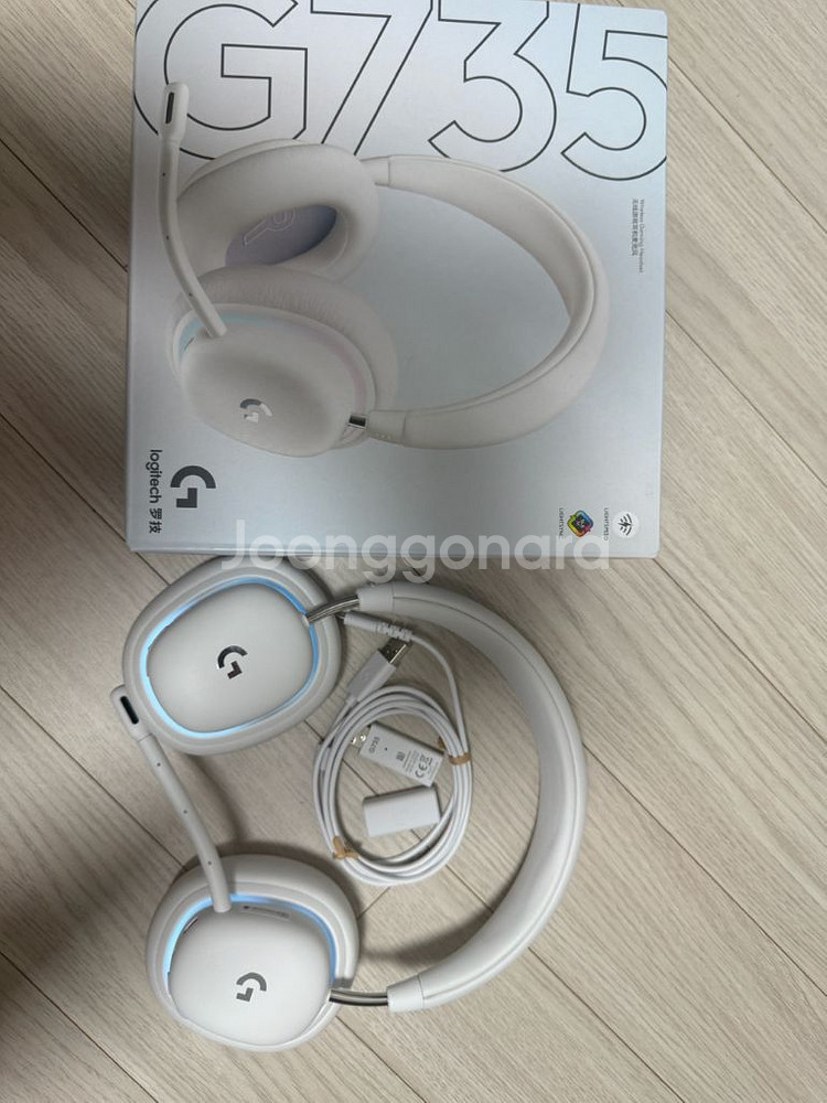로지텍 G735 오로라컬렉션 게이밍해드셋 판매합니다--0