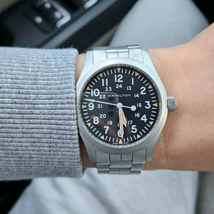 해밀턴 카키필드 매카니컬 수동 시계 42mm