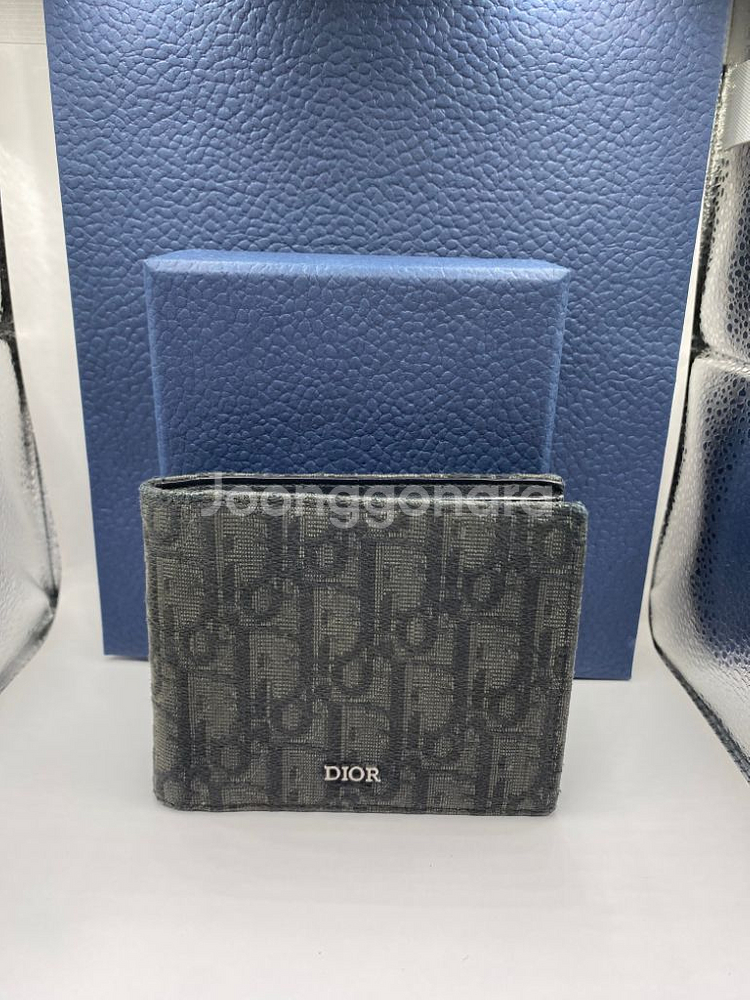 [OS] 디올 오블리크 반지갑 블랙--0