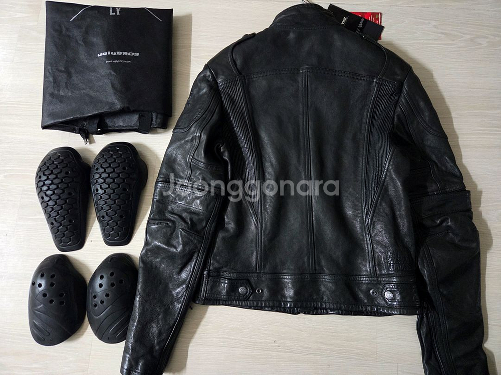 어글리브로스 최상급 라이딩 가죽자켓 신품급--1