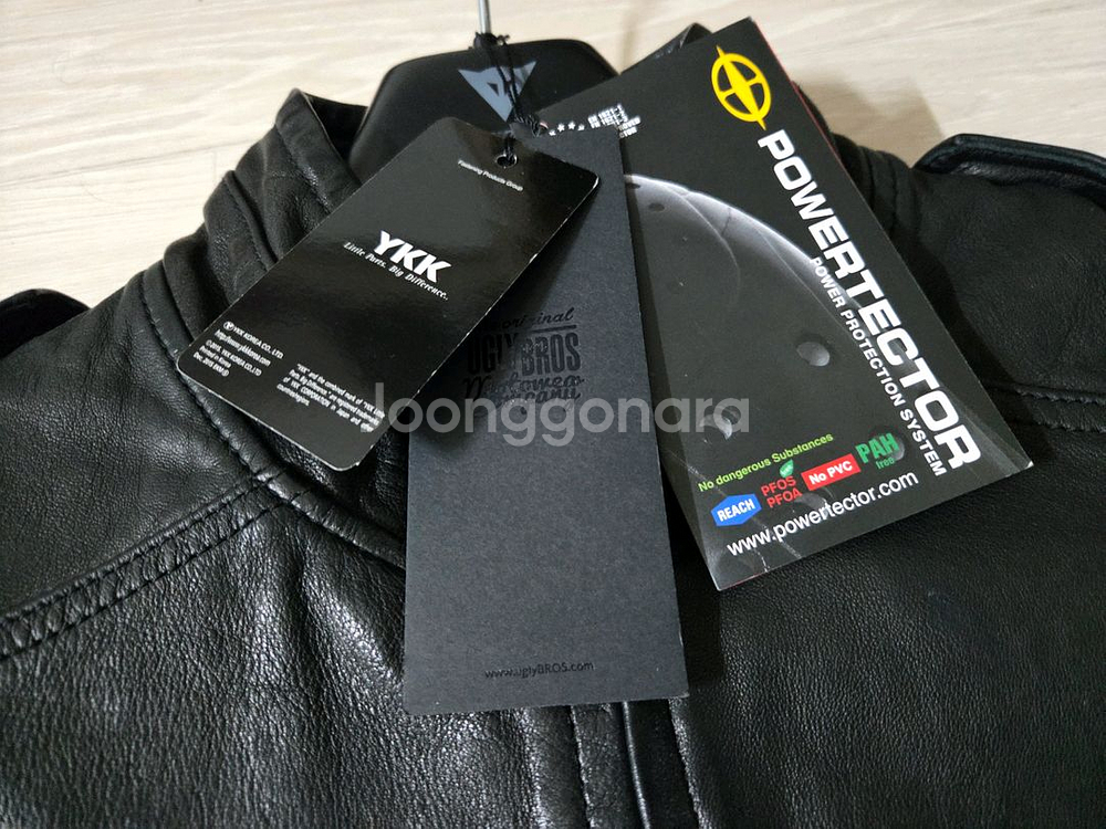 어글리브로스 최상급 라이딩 가죽자켓 신품급--2