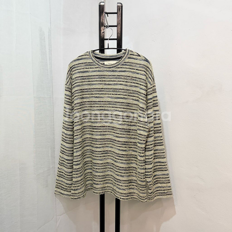 febregat 헤어리 줄무늬 스트라이프 니트 3696--0