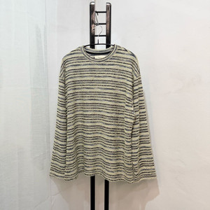 febregat 헤어리 줄무늬 스트라이프 니트 3696