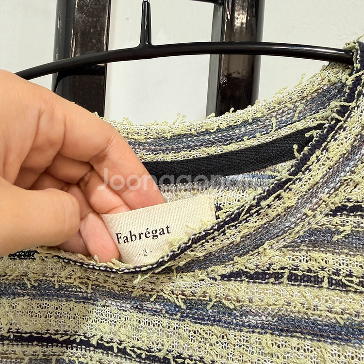 febregat 헤어리 줄무늬 스트라이프 니트 3696--1