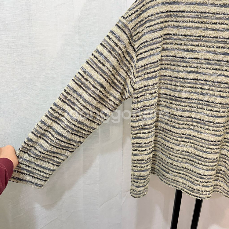 febregat 헤어리 줄무늬 스트라이프 니트 3696--2