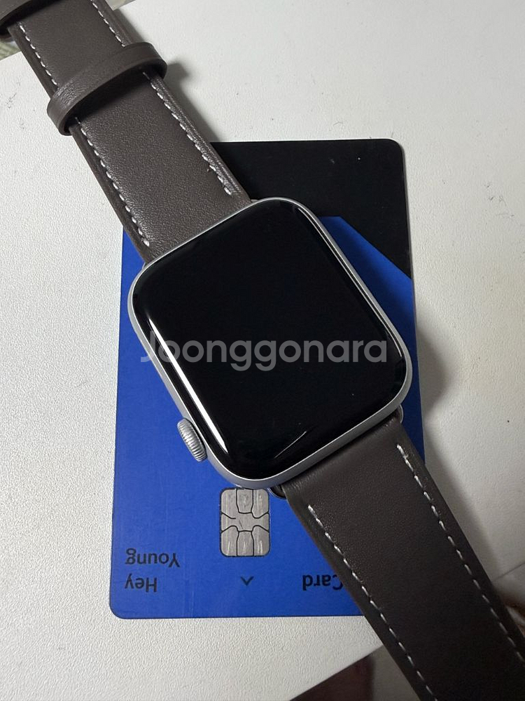 애플워치 SE 2세대 44mm GPS 모델 실버--0