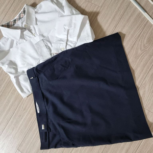 새상품* 교복몰 허리조절사계절 슬림핏네이비교복치마 SS