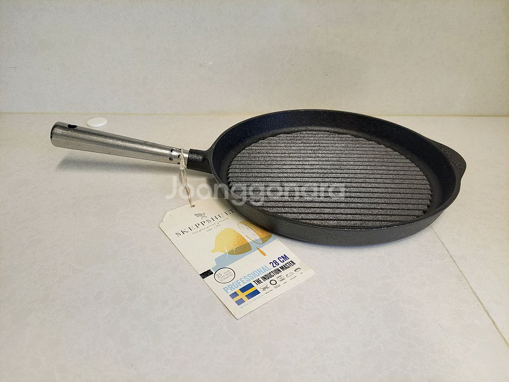 스캡슐트 그릴팬 무쇠팬 28--0