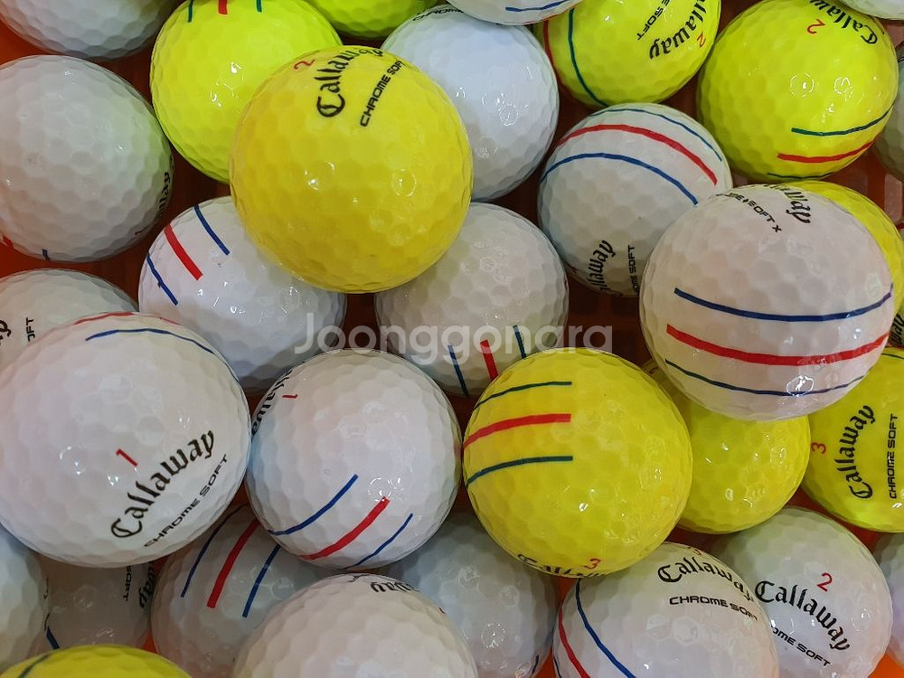 캘러웨이 크롬소프트 트리플트랙 A+급 40개--2