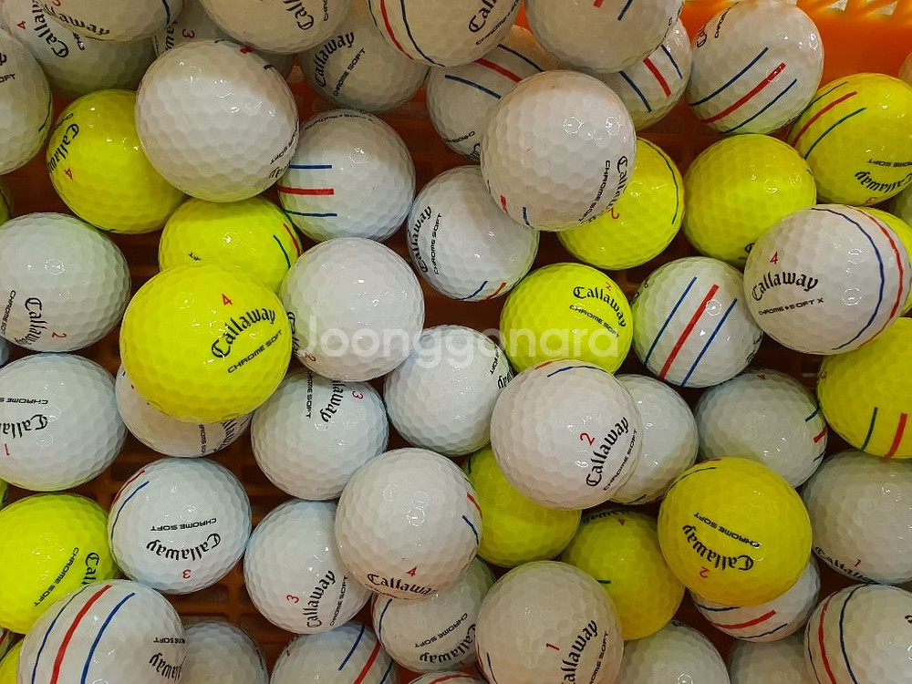 캘러웨이 크롬소프트 트리플트랙 A+급 40개--3