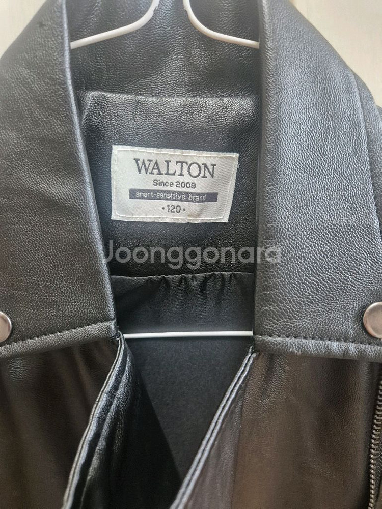 여아 남아 walton 가죽자켓 (120)--1