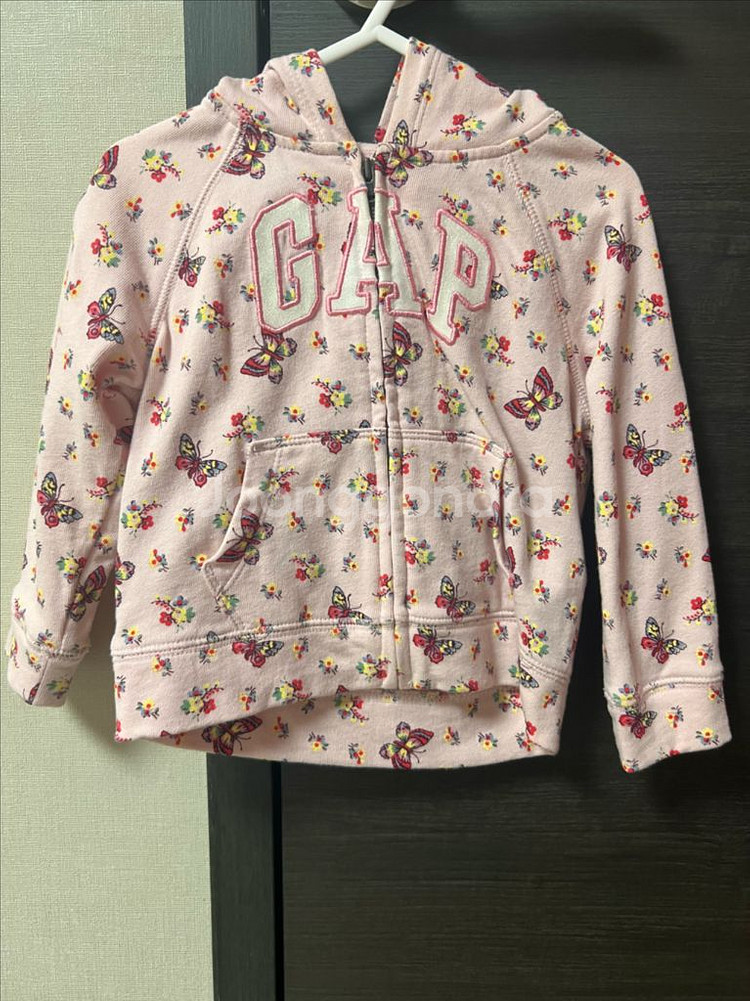 베이비갭 여아 후드집업 18-24개월 핑크--0