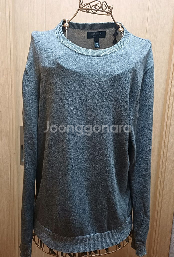 노드스트롬 맨즈 샵 그레이 니트 스웨터 M size--0