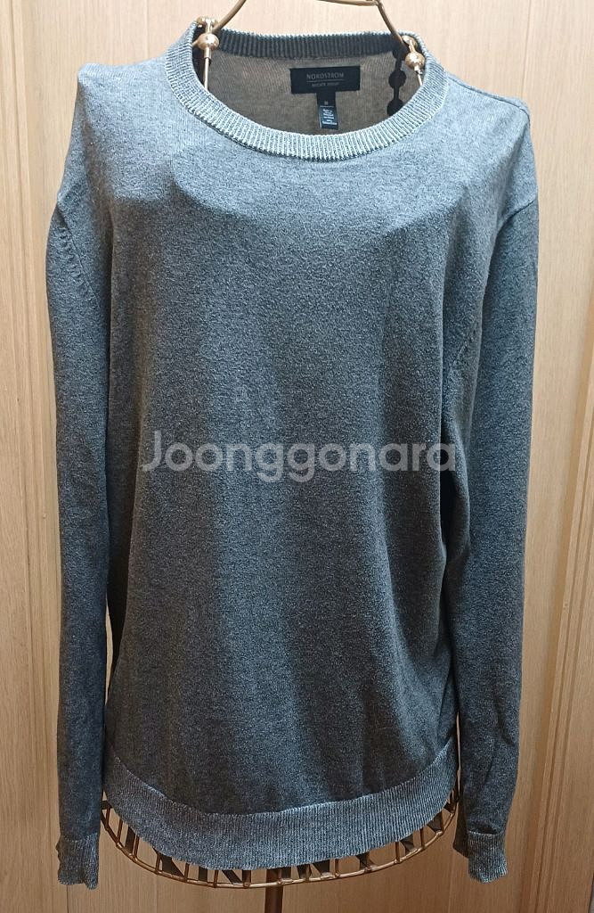 노드스트롬 맨즈 샵 그레이 니트 스웨터 M size--1