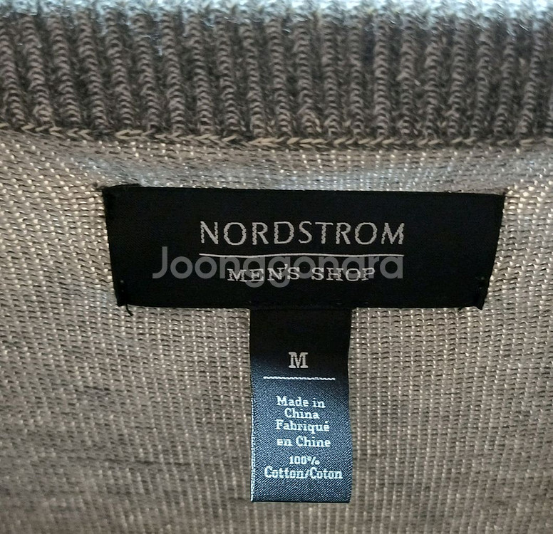 노드스트롬 맨즈 샵 그레이 니트 스웨터 M size--3
