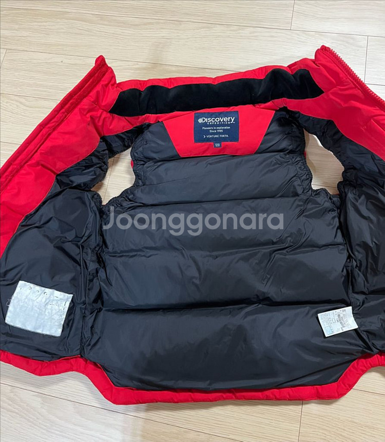 디스커버리 키즈 오리털패딩 조끼 120--2