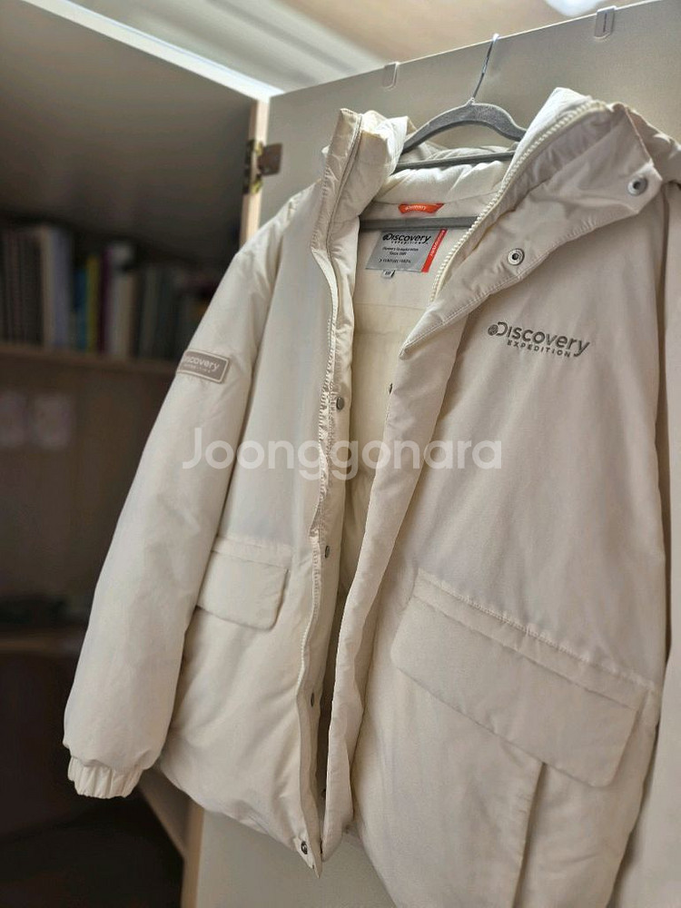 디스커버리 패딩 크림베이지(사이즈 100)--0