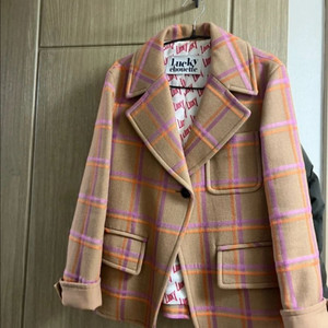 럭키슈에뜨 체크 자켓 36