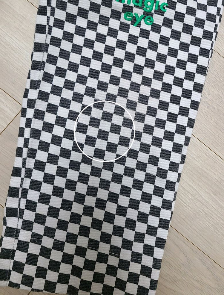 어쩌면잘 체커보드 팬츠 130--4