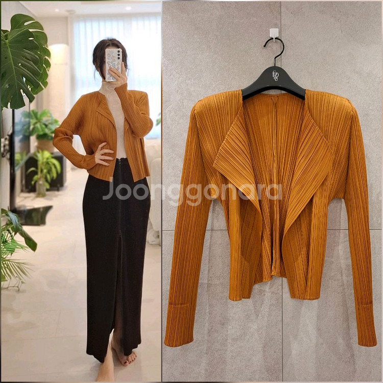 플리츠플리즈 24년 숏가디건 이세이미야케--1