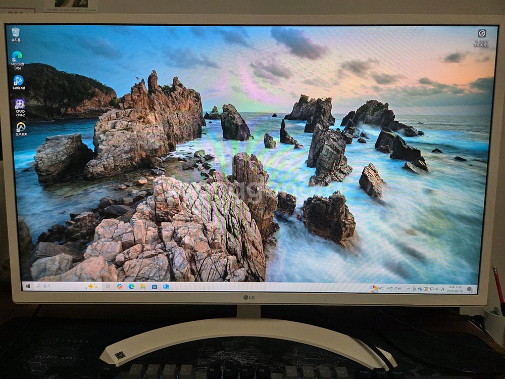 LG 모니터 화이트 32인치 IPS패널--0