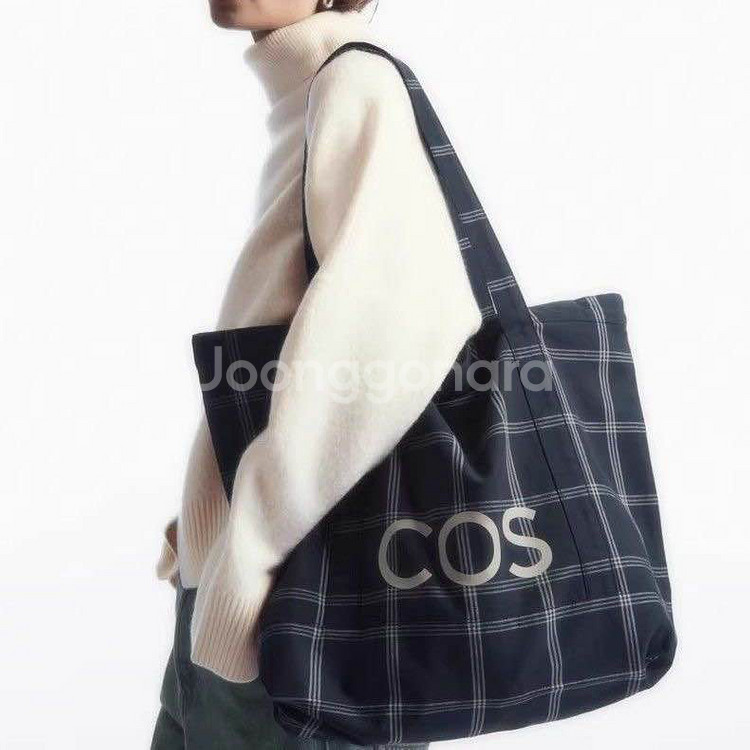 체크 토트백--4