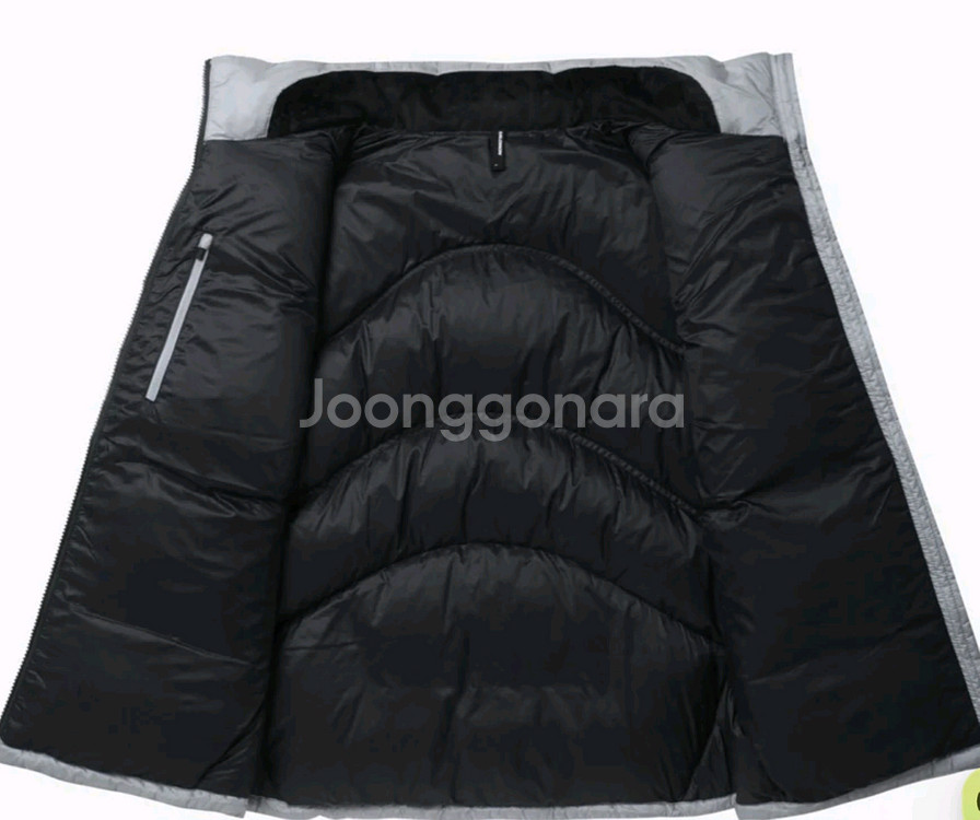 살로몬 컨투어 다운 자켓 실버 XL 새상품--5