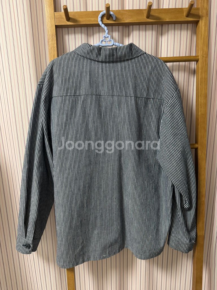 스트라이프 셔츠 자켓--2