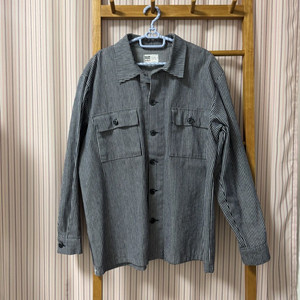 스트라이프 셔츠 자켓